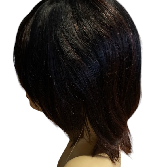 Human hair wig. Style  H/H Tyra color F1b/33 with option to buy different color - Picture 2 of 7